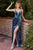 Curves Velvet Grecian Gathered  Corset Bridesmaid Evening Dress CD235C