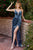 Velvet Grecian Gathered  Corset Bridesmaid Evening Dress CD235 by by