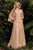 Pleated Long Bell Sleeves Gown CD242