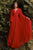 Pleated Long Bell Sleeves Gown CD242