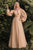 Long Sleeves Chiffon A-line Curves  Gown CD243C