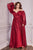 Long Sleeves Chiffon A-line Curves  Gown CD243C