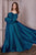 Long Sleeves Chiffon A-line Curves  Gown CD243C