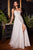Cowl Neckline A-Line Glitter Flocked Dress CD253W