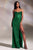 Cowl Neckline Sparkly Evening Gown CD254