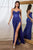 Vestido de fiesta con curvas y escote corazón con purpurina CD254C