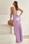 Cowl Neckline Fitted Corset Satin Gown CD265