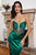 Strapless Beaded Embellishment Satin Gown CD269