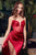 Strapless Beaded Embellishment Satin Gown CD269