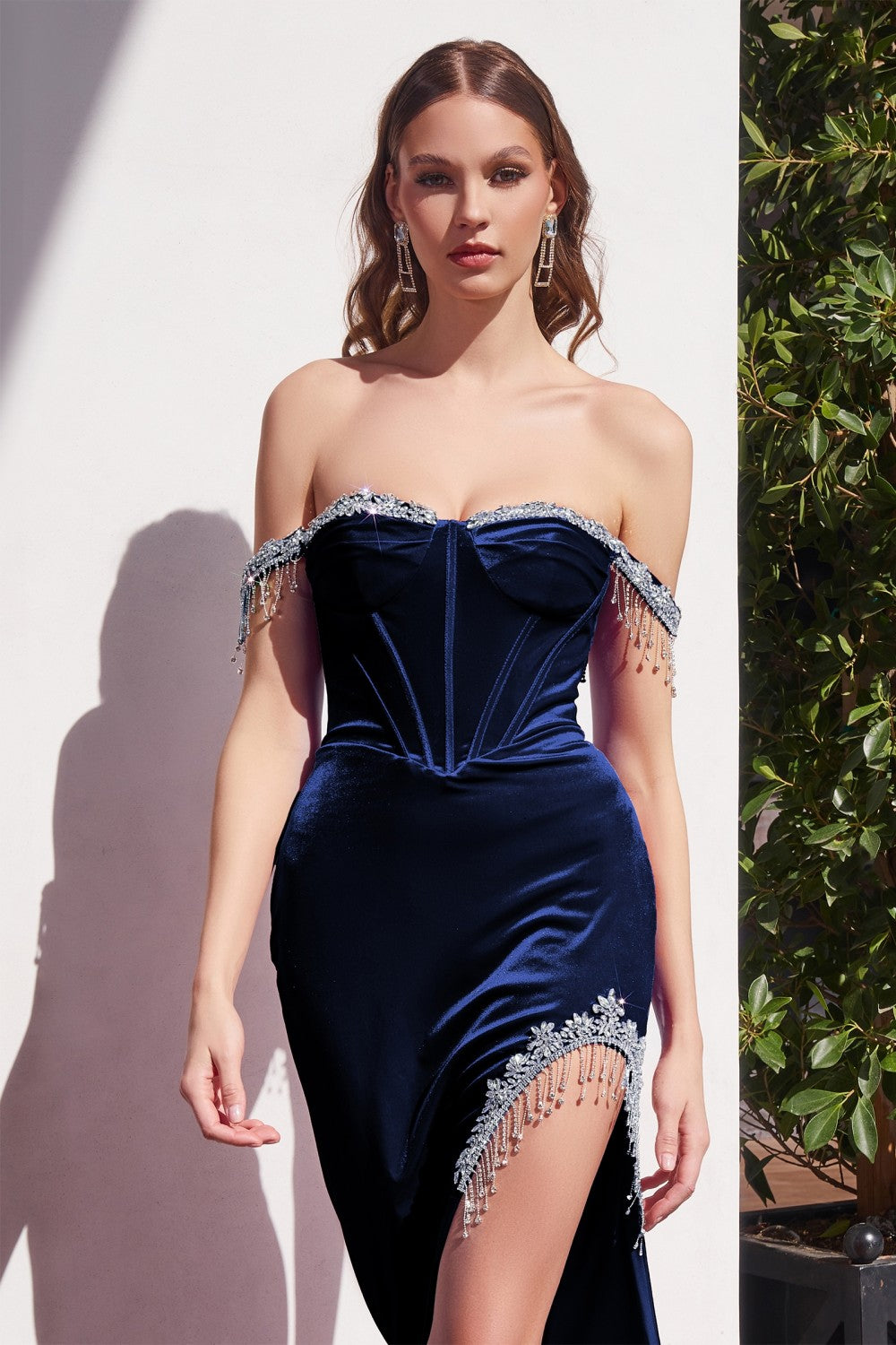 Off the Shoulder Velvet Corset Embellishment Prom Gown CD292 Sparkly Gowns Off the Shoulder Velvet Corset Embellishment Prom Gown CD292 Sparkly Gowns