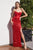Strapless Lace and Sequin Embellishment Evening Gown CD293