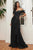 Off the Shoulder Glitter Embellishment Prom Gown CD878