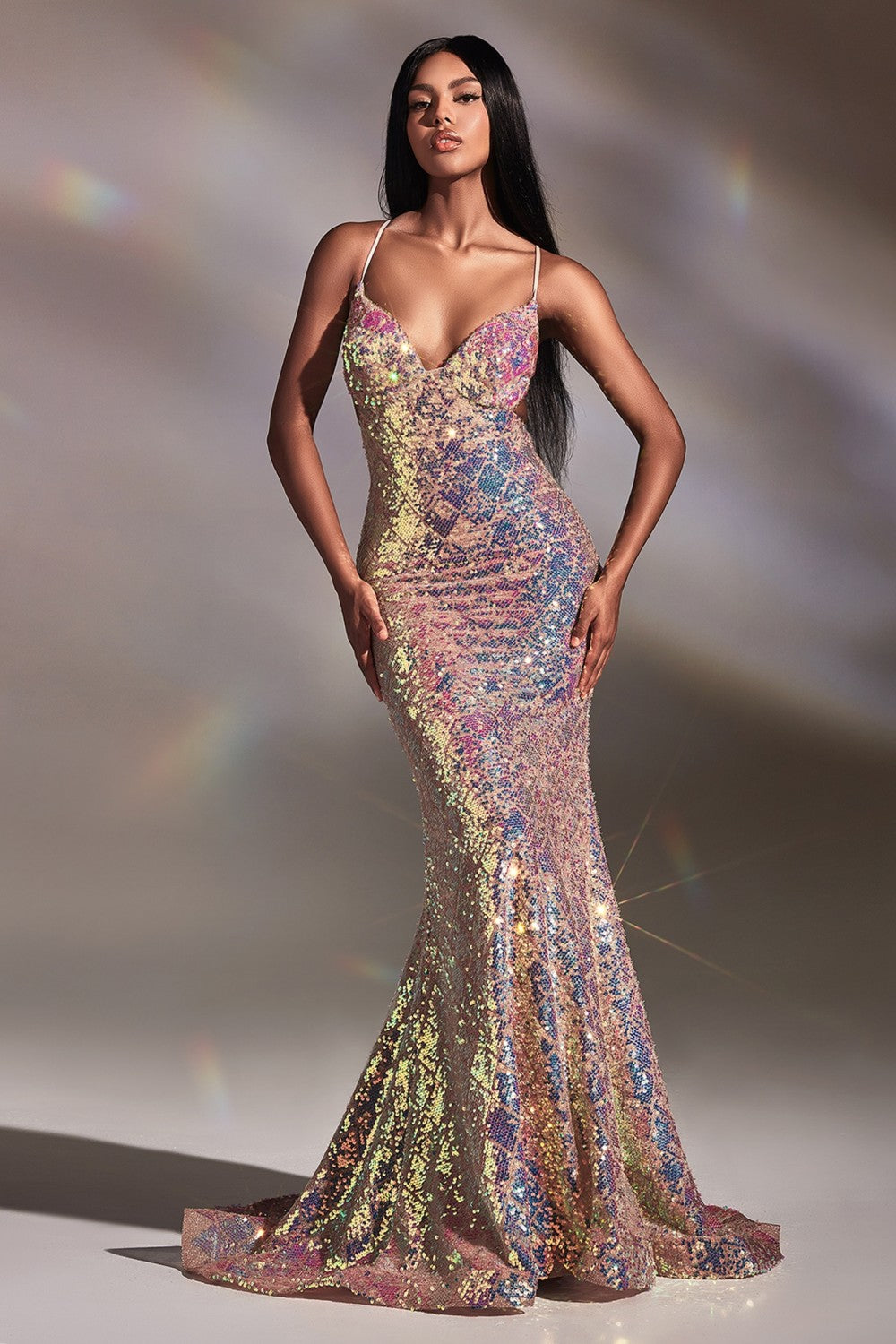 Fit & Flare Fully Sequined Prom Dress CD880 Sparkly Gowns Fit & Flare Fully Sequined Prom Dress CD880 Sparkly Gowns