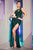 Asymmetrical Neckline With Side Cutout Prom Gown CD884