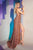 Asymmetrical Neckline With Side Cutout Prom Gown CD884