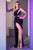 Asymmetrical Neckline With Cut Out Evening Dress CD887