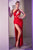 Asymmetrical Neckline With Cut Out Evening Dress CD887