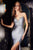 Sleeveless Glitter Embellishment Satin Dress CD888