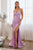 Vestido de satén sin mangas con adornos de purpurina CD888
