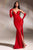 Strapless Glitter With Gloves Prom Gown CD889