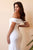 Off the Shoulder Matte Satin Civil Wedding Gown CD930