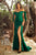 Emerald evening dress