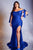 Stretch Luxe Jersey  Ruched Curves Evening Gown CD943C