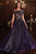 Sleeveless Glitter Tulle Ball Gown CD955