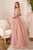Sleeveless Glitter Tulle Ball Gown CD955