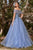 Sleeveless Glitter Tulle Ball Gown CD955