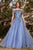Sleeveless Glitter Tulle Ball Gown CD955