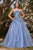 Sleeveless Glitter Tulle Ball Gown CD955