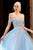 Off-Shoulder A-Line Floral Prom Dress CD961