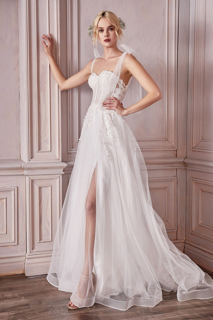 A-Line Strapples Wedding Long Gown CD964W