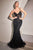 Plunging Neckline Embroidered Prom Gown CD992