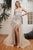 Scoop Neckline Beaded Embellished Long Gown CD993
