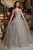 Plunging Neckline Beaded Embellishment Long A-Line Gown CD994