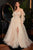 Vestido evasé de tul en capas sin tirantes CD997