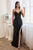 Strapless Corset Stone Embellishment Satin Prom Gown CDS419