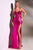 Strapless Corset Stone Embellishment Satin Prom Gown CDS419