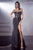 Strapless Beaded Embellishment Satin Prom Gown CDS423