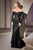 Sequin Off The Shoulder Evening Gown CH135