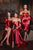 Sweetheart Neckline Satin Long Gown CH163