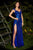 Cap Sleeves Sweetheart Neckline Sequin Gown CH171