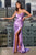 Cowl Neckline Satin Bridesmaid Gown CH172