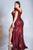 Fitted Sequin Cap Sleeves V-Neckline Evening Gown Cinderella CH198