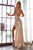 Ruched Fitted Sequin Evening Gown CH225