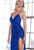 Ruched Fitted Sequin Evening Gown CH225