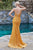 Fitted Sequin Corset Evening Gown CM317
