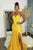Yellow evening dress